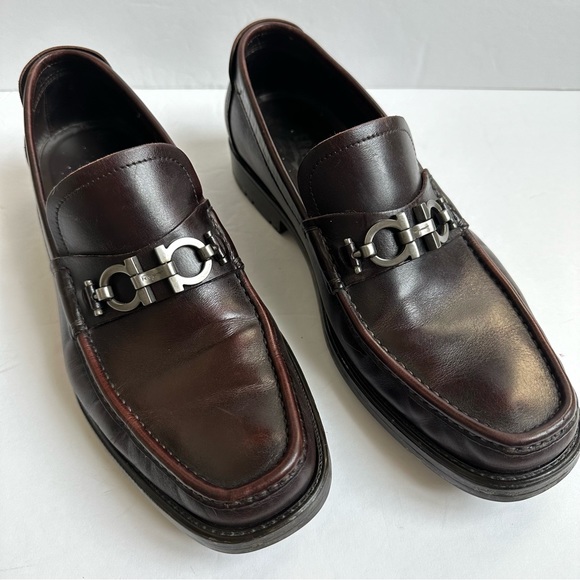 Salvatore Ferragamo Men’s Moccasin with Gancini Ornament 8.5 - Picture 2 of 16